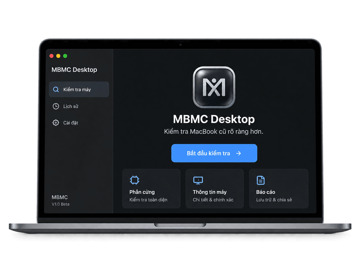 Ứng dụng MBMC Desktop trên MacBook
